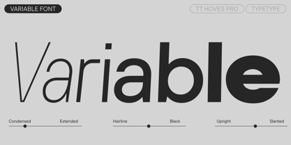 TT Hoves Pro Font Poster 5