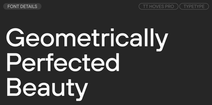 TT Hoves Pro Font Poster 3