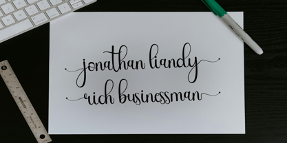 Bloomstone Script Font Poster 4