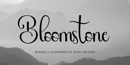 Bloomstone Script Font Poster 1
