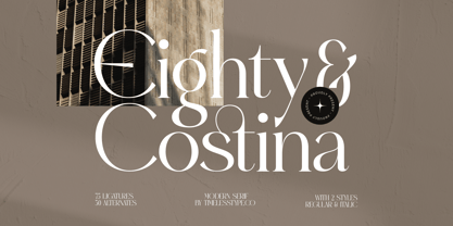 Eighty & Costina Font Poster 1