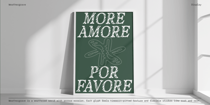 Weathergrave Font Poster 6