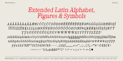 Weathergrave Font Poster 14