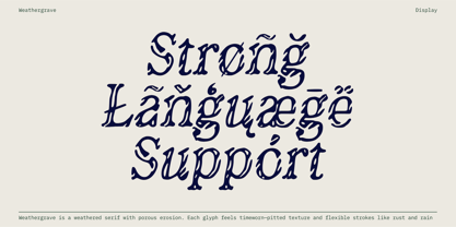 Weathergrave Font Poster 4