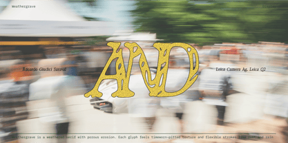 Weathergrave Font Poster 9