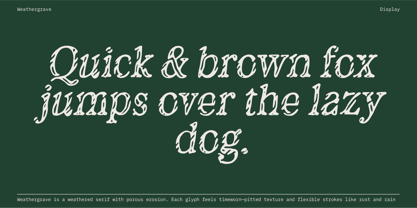 Weathergrave Font Poster 3