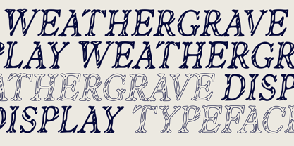 Weathergrave Font Poster 13