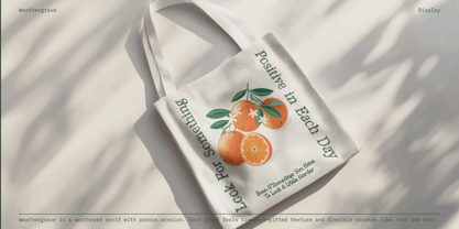 Weathergrave Font Poster 12