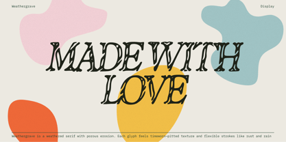 Weathergrave Font Poster 15