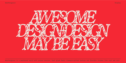 Weathergrave Font Poster 5