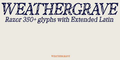 Weathergrave Font Poster 1