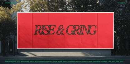 Weathergrave Font Poster 11