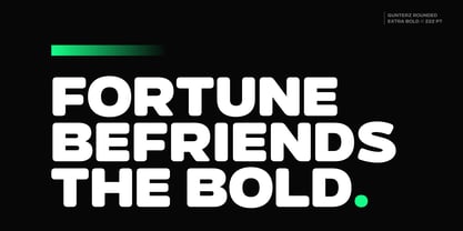 Gunterz Rounded Font Poster 2