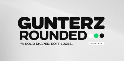 Gunterz Rounded Font Poster 1
