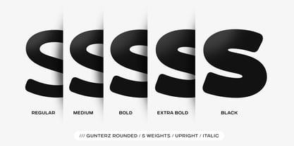 Gunterz Rounded Font Poster 5