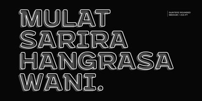 Gunterz Rounded Font Poster 8