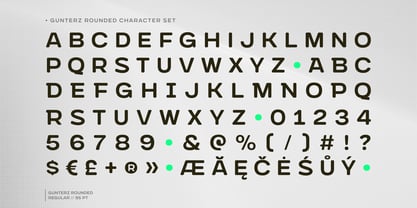 Gunterz Rounded Font Poster 13
