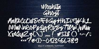 Morhita Ghost Font Poster 9