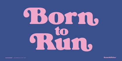 Blue Blossom Font Poster 5