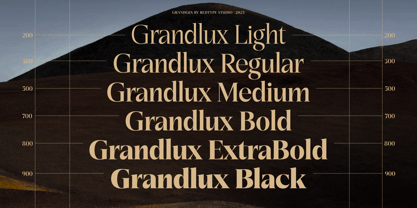 Grandlux Font Poster 2