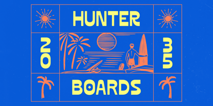 Horizon Caster Font Poster 7