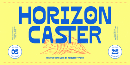 Horizon Caster Font Poster 1