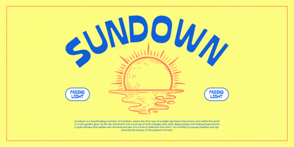 Horizon Caster Font Poster 4