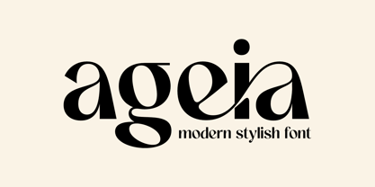 Ageia Font Poster 1