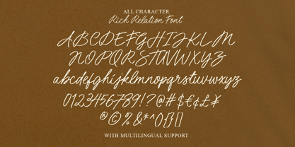 Rich Relation Font Poster 6