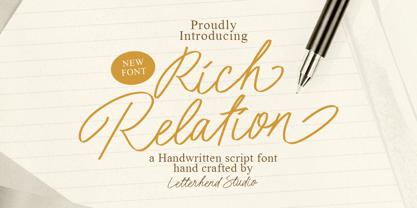 Rich Relation Font Poster 1