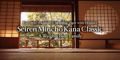 Seimin Kana Classic OT Font Poster 1