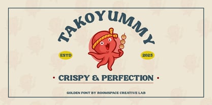 Golden Fat Font Poster 7
