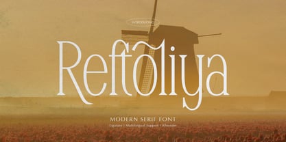 Reftoliya Font Poster 1