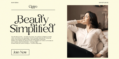 Xaviera Font Poster 3