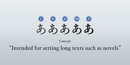 Shizuka Mincho Kana Sm Font Poster 2