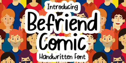 Befriend Comic Font Poster 1