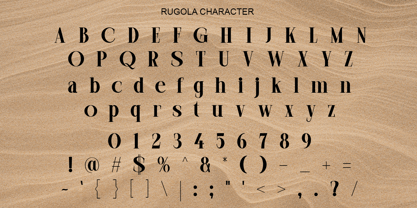 Rugola Font Poster 8