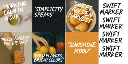 Marker Style Font Poster 3