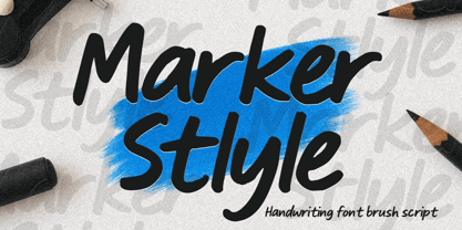 Marker Style Font Poster 1