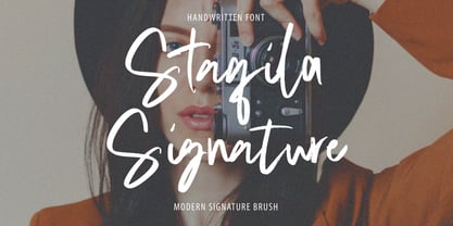 Staqila Signature Font Poster 1