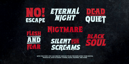 Burn To Death Font Poster 4