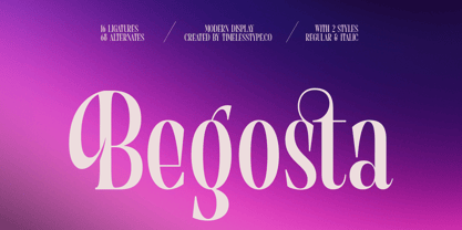 Begosta Font Poster 1