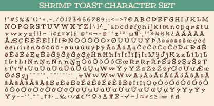 Shrimp Toast Font Poster 6