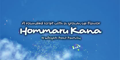 Hommaru Kana Font Poster 1