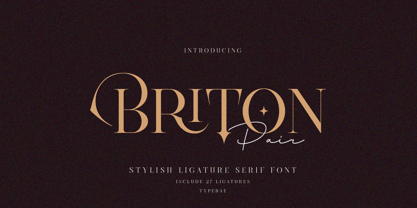 Briton Pair Font Poster 1