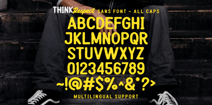 Think Respect Font Poster 10