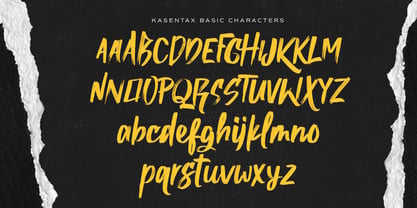 Kasentax Font Poster 9