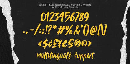 Kasentax Font Poster 10