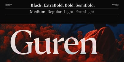 Guren Font Poster 1