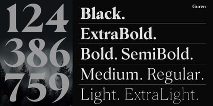 Guren Font Poster 14